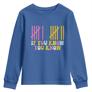 Funny Six Seven 6 7 Teen Slang Youth Sweatshirt If You Know You Know Viral Meme TS10 Royal Blue Print Your Wear