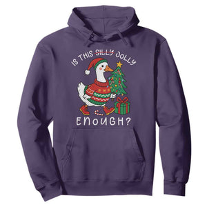 Funny Goose Christmas Hoodie Is This Jolly Enough Cute Xmas Duck TS10 Purple Print Your Wear