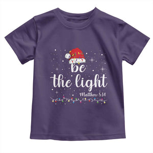 Be The Light Christmas Toddler T Shirt Christian Religious Bible Verse Santa Hat Pajama TS10 Purple Print Your Wear