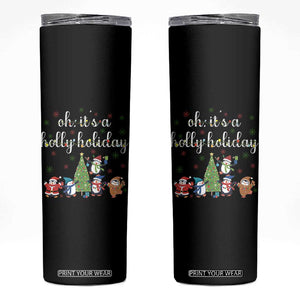 Penguins Christmas Skinny Tumbler Oh Its A Jolly Holiday Xmas Light TS10 Black Print Your Wear