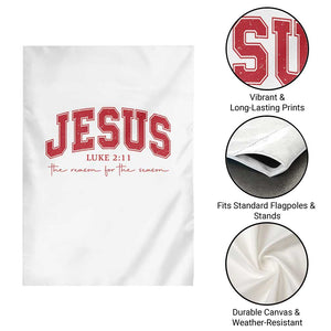Jesus is the Reason Christmas Garden Flag Christian Varsity TS10 Print Your Wear