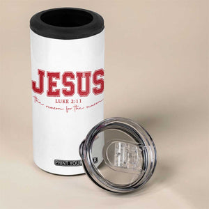 Jesus is the Reason Christmas 4 in 1 Can Cooler Tumbler Christian Varsity TS10 Print Your Wear