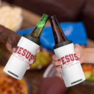 Jesus is the Reason Christmas 4 in 1 Can Cooler Tumbler Christian Varsity TS10 Print Your Wear