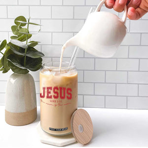 Jesus is the Reason Christmas Glass Can Christian Varsity TS10 Print Your Wear