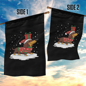 Christmas Dachshund Garden Flag Funny Weiner Santa Hat Xmas Dog Puppy Lover TS10 Print Your Wear
