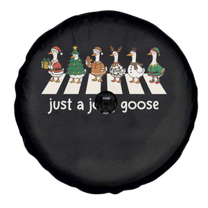 Just A Jolly Goose Spare Tire Cover Funny Christmas Duck Meme TS10 Print Your Wear