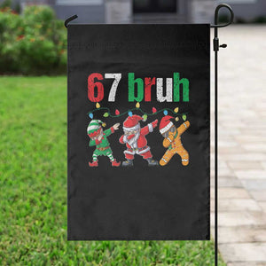 67 Christmas Garden Flag Funny Six Seven Bruh Dabbing Santa Meme Pajamas TS10 Print Your Wear