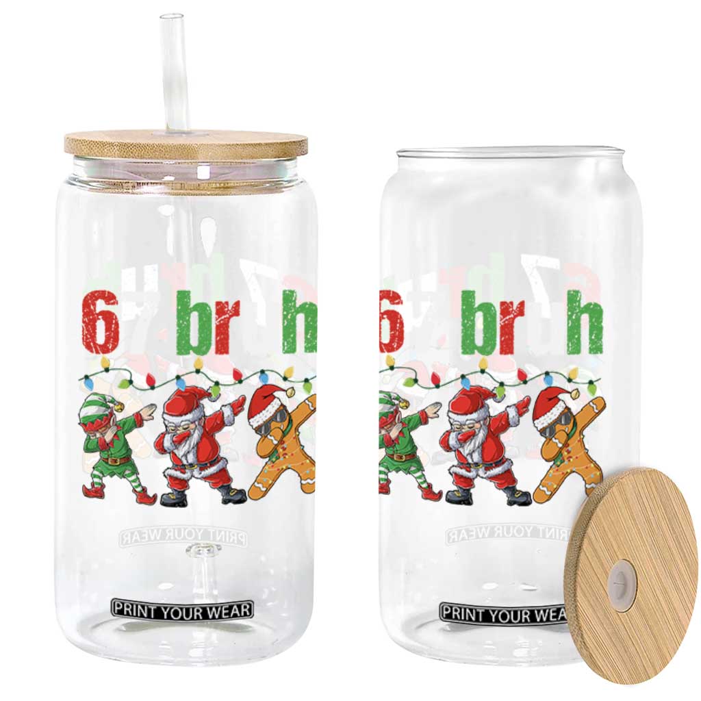 67 Christmas Glass Can Funny Six Seven Bruh Dabbing Santa Meme Pajamas TS10 Print Your Wear