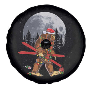 Santa Bigfoot Christmas Spare Tire Cover Funny Sasquatch Skiing Snowboard Ski Lover Skier TS10 Print Your Wear