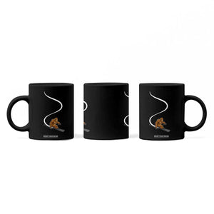 Bigfoot Skiing Coffee Mug Funny Sasquatch Ski Lover Mountain Skier Winter Sports TS10 Print Your Wear