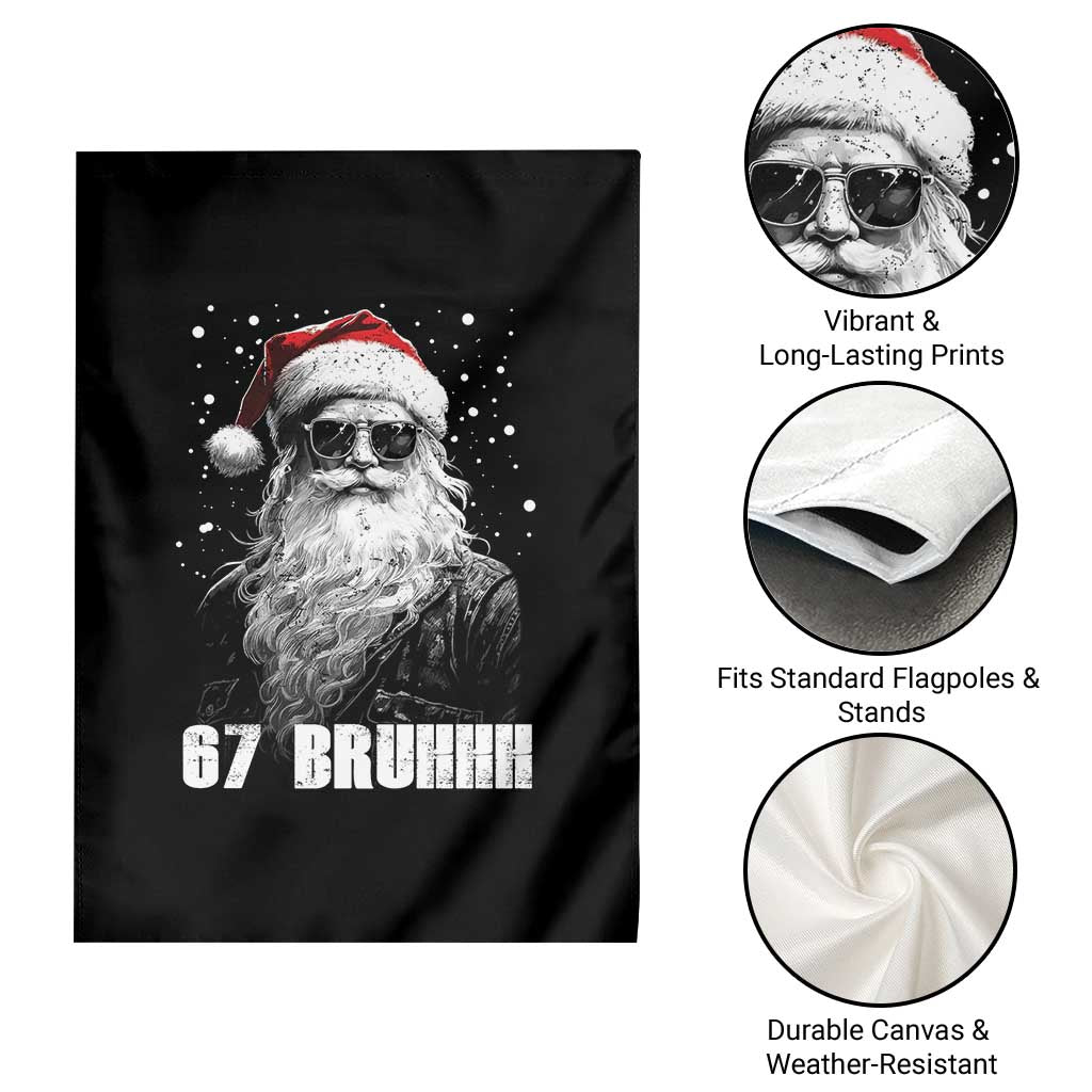 Cool Santa Claus Six Seven 67 Meme Garden Flag Funny 6 7 Gen Alpha Slang Viral Meme TS10 Print Your Wear