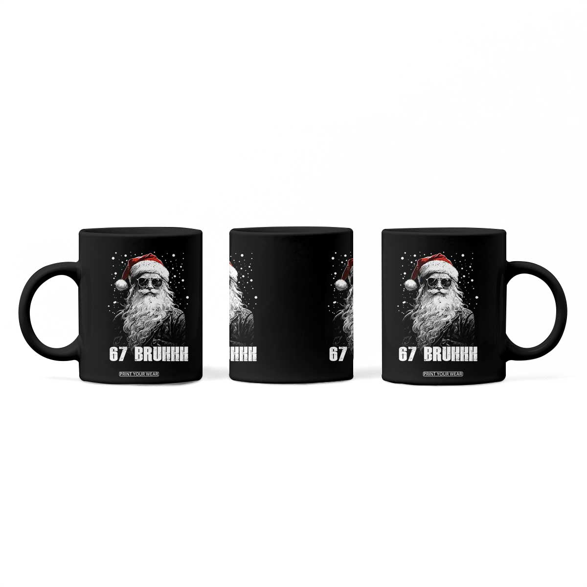 Cool Santa Claus Six Seven 67 Meme Coffee Mug Funny 6 7 Gen Alpha Slang Viral Meme TS10 Print Your Wear