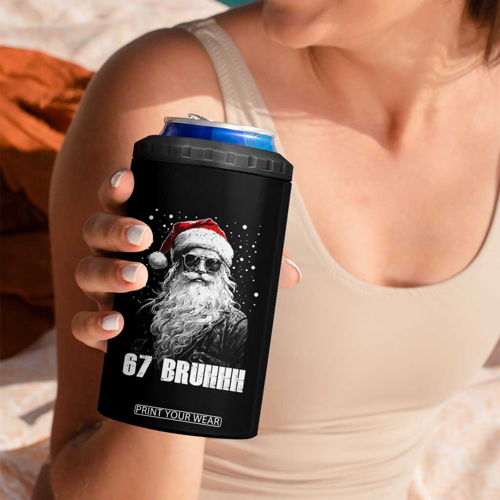Cool Santa Claus Six Seven 67 Meme 4 in 1 Can Cooler Tumbler Funny 6 7 Gen Alpha Slang Viral Meme TS10 Print Your Wear