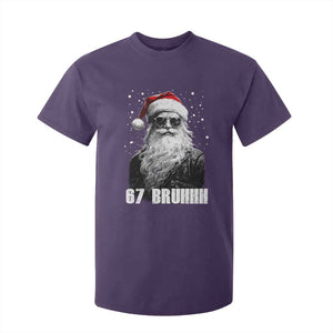 Cool Santa Claus Six Seven 67 Meme T Shirt For Kid Funny 6 7 Gen Alpha Slang Viral Meme TS10 Purple Print Your Wear
