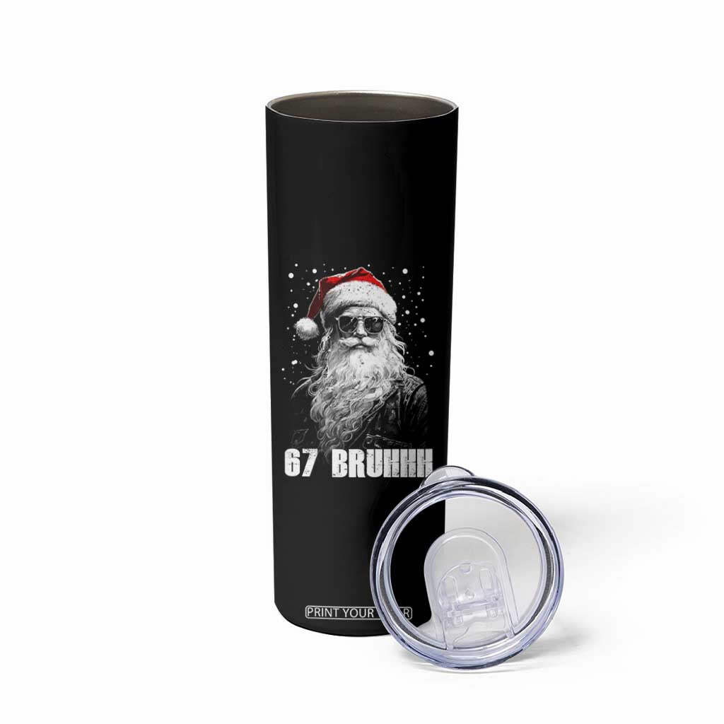 Cool Santa Claus Six Seven 67 Meme Skinny Tumbler Funny 6 7 Gen Alpha Slang Viral Meme TS10 Print Your Wear