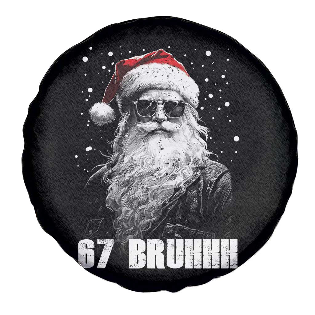 Cool Santa Claus Six Seven 67 Meme Spare Tire Cover Funny 6 7 Gen Alpha Slang Viral Meme TS10 Print Your Wear