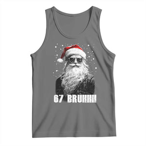 Cool Santa Claus Six Seven 67 Meme Tank Top Funny 6 7 Gen Alpha Slang Viral Meme TS10 Black Heather Print Your Wear