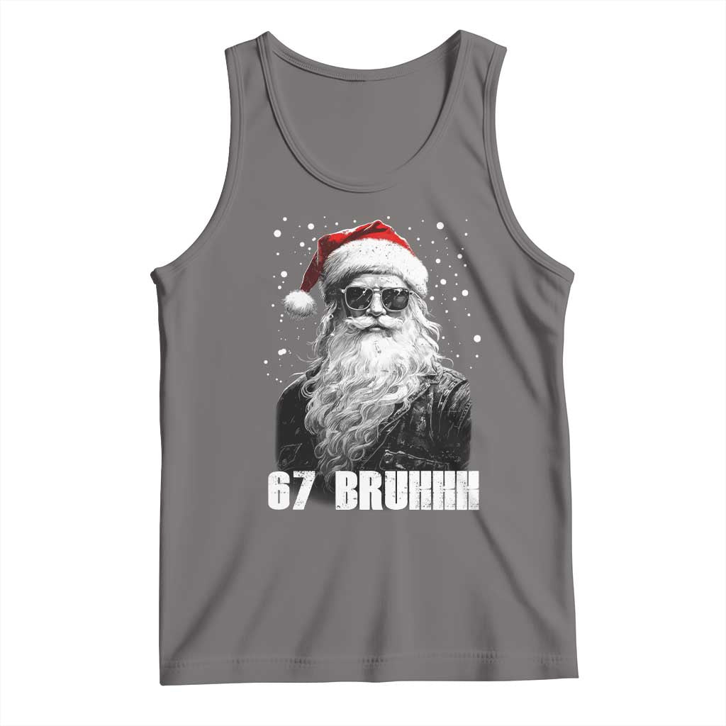 Cool Santa Claus Six Seven 67 Meme Tank Top Funny 6 7 Gen Alpha Slang Viral Meme TS10 Deep Heather Print Your Wear