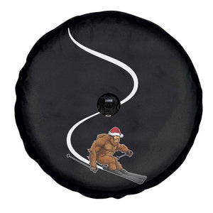 Christmas Bigfoot Skiing Spare Tire Cover Funny Santa Sasquatch Ski Lover Mountain Skier Winter Sports TS10 Print Your Wear