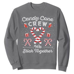 Christmas Family Matching Sweatshirt Candy Cane Heart Holiday TS10 Charcoal Print Your Wear