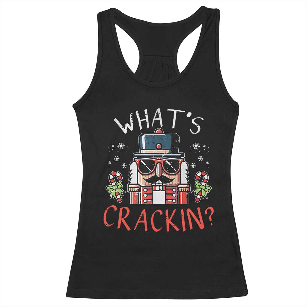 Christmas Nutcracker Racerback Tank Top Whats Crackin Funny Xmas TS10 Black Print Your Wear