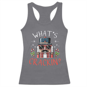 Christmas Nutcracker Racerback Tank Top Whats Crackin Funny Xmas TS10 Charcoal Print Your Wear