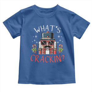 Christmas Nutcracker Toddler T Shirt Whats Crackin Funny Xmas TS10 Royal Blue Print Your Wear