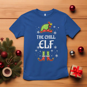 Funny Christmas Chill Guy T Shirt The Chill Elf Meme Xmas Family Match TS10 Royal Blue Print Your Wear