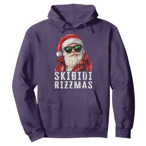 Funny Christmas Santa Hoodie Skibidi Rizzmas Christmas Rizz Santa Claus Charisma Kid Cool TS10 Purple Print Your Wear
