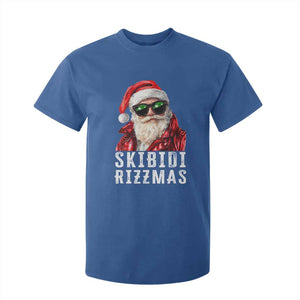 Funny Christmas Santa T Shirt For Kid Skibidi Rizzmas Christmas Rizz Santa Claus Charisma Kid Cool TS10 Royal Blue Print Your Wear
