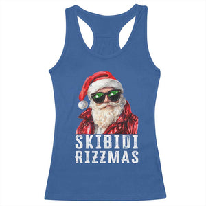 Funny Christmas Santa Racerback Tank Top Skibidi Rizzmas Christmas Rizz Santa Claus Charisma Kid Cool TS10 Royal Blue Print Your Wear