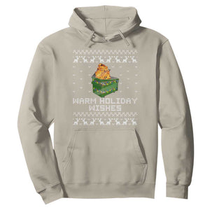 Funny Christmas Hoodie Warm Holiday Wishes Dumpster Fire Ugly Christmas TS10 Sand Print Your Wear