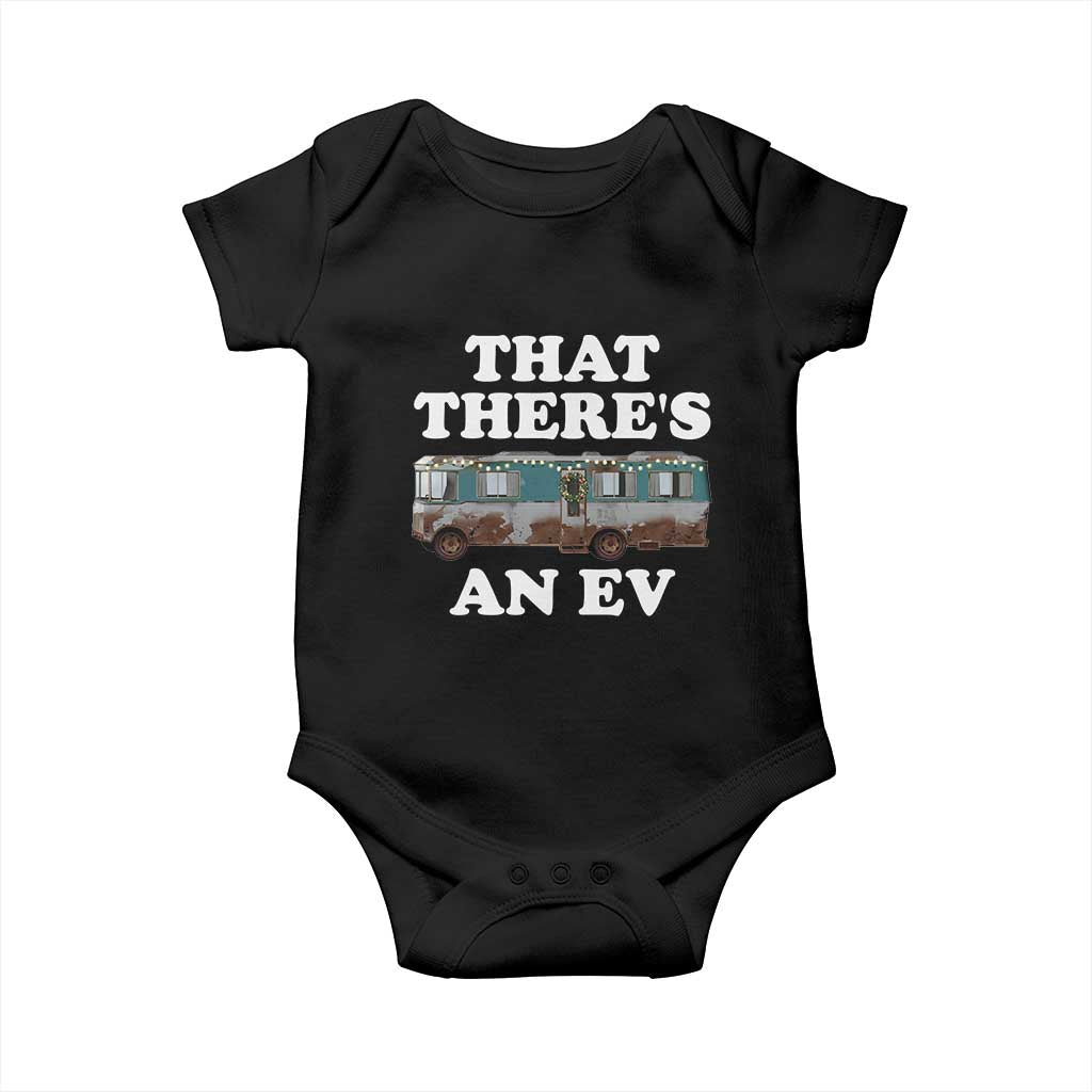 Christmas Movie Baby Onesie That There's An RV Christmas Vacation Xmas Lights TS10 Black Print Your Wear