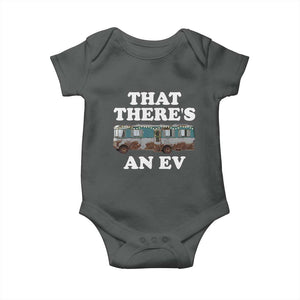 Christmas Movie Baby Onesie That There's An RV Christmas Vacation Xmas Lights TS10 Dark Heather Print Your Wear