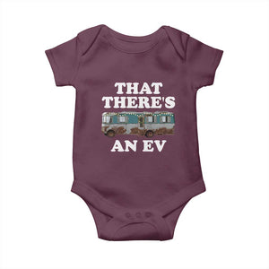 Christmas Movie Baby Onesie That There's An RV Christmas Vacation Xmas Lights TS10 Maroon Print Your Wear