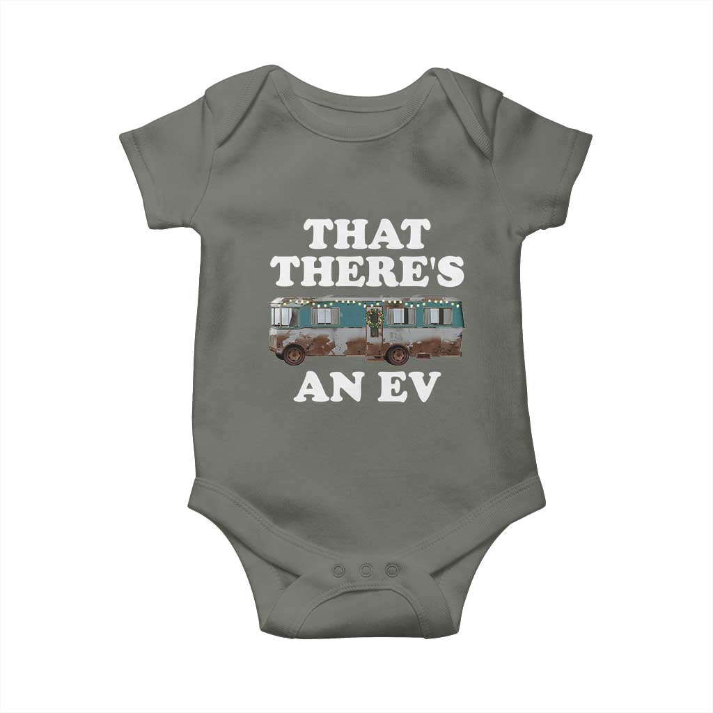 Christmas Movie Baby Onesie That There's An RV Christmas Vacation Xmas Lights TS10 Military Green Print Your Wear