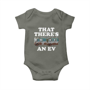 Christmas Movie Baby Onesie That There's An RV Christmas Vacation Xmas Lights TS10 Military Green Print Your Wear