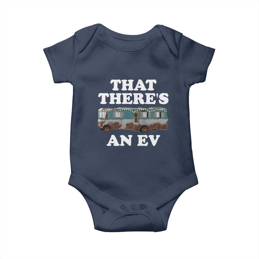 Christmas Movie Baby Onesie That There's An RV Christmas Vacation Xmas Lights TS10 Navy Print Your Wear