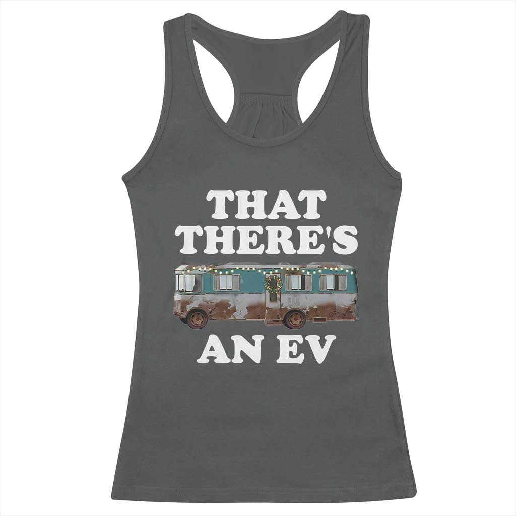 Christmas Movie Racerback Tank Top That There's An RV Christmas Vacation Xmas Lights TS10 Dark Heather Print Your Wear