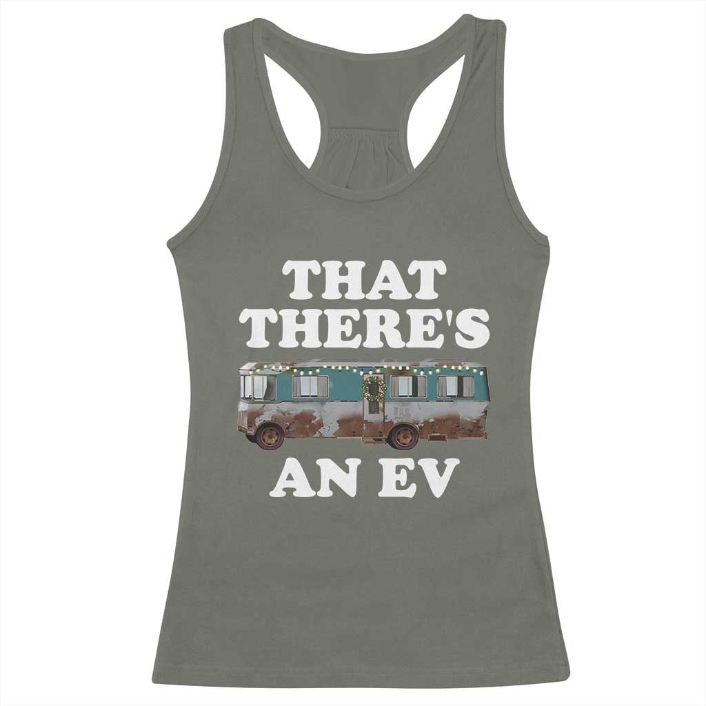 Christmas Movie Racerback Tank Top That There's An RV Christmas Vacation Xmas Lights TS10 Military Green Print Your Wear