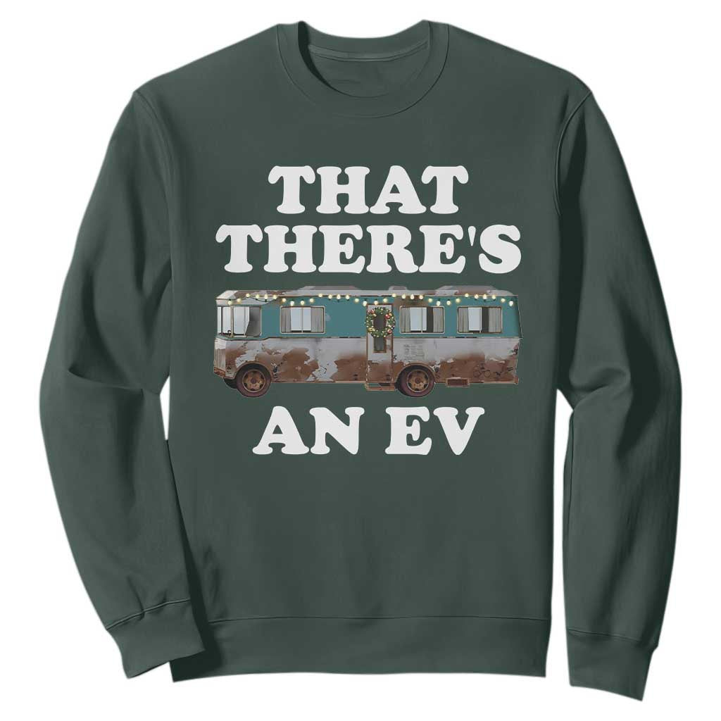 Christmas Movie Sweatshirt That There's An RV Christmas Vacation Xmas Lights TS10 Dark Forest Green Print Your Wear