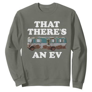 Christmas Movie Sweatshirt That There's An RV Christmas Vacation Xmas Lights TS10 Military Green Print Your Wear