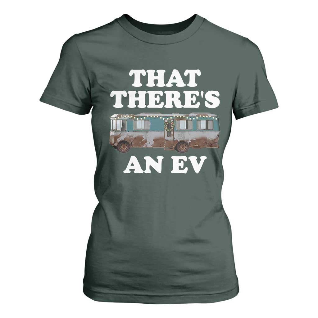 Christmas Movie T Shirt For Women That There's An RV Christmas Vacation Xmas Lights TS10 Dark Forest Green Print Your Wear