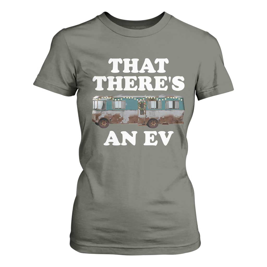 Christmas Movie T Shirt For Women That There's An RV Christmas Vacation Xmas Lights TS10 Military Green Print Your Wear