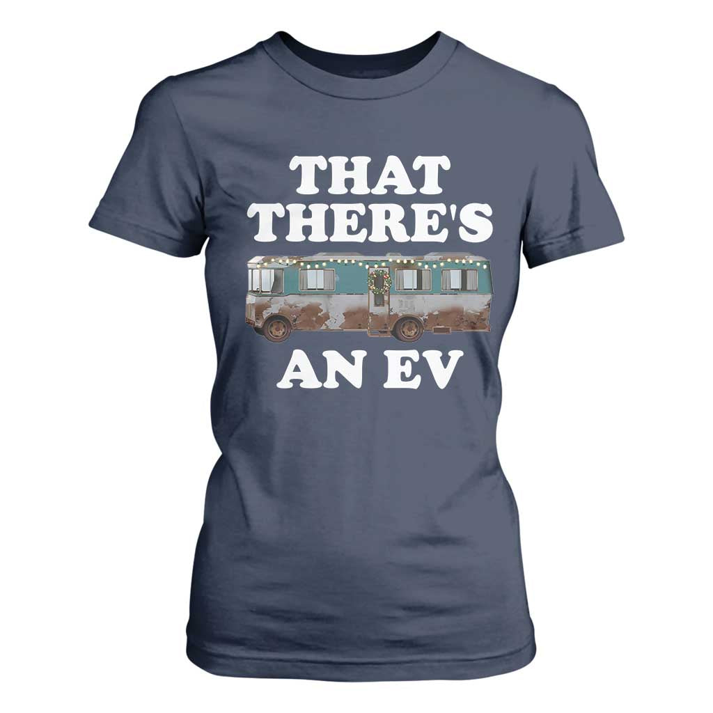Christmas Movie T Shirt For Women That There's An RV Christmas Vacation Xmas Lights TS10 Navy Print Your Wear