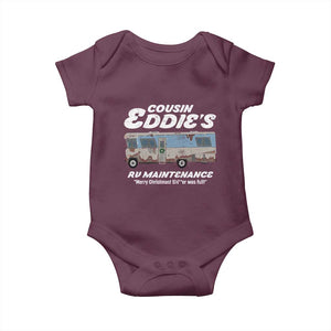 Christmas Movie Baby Onesie That There's An RV Christmas Vacation TS10 Maroon Print Your Wear