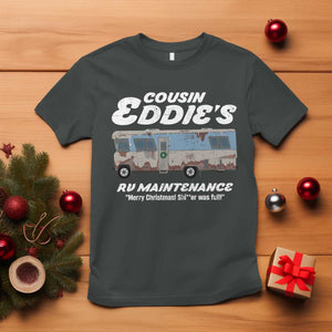 Christmas Movie T Shirt That There's An RV Christmas Vacation TS10 Dark Heather Print Your Wear