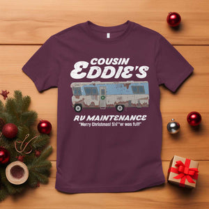 Christmas Movie T Shirt That There's An RV Christmas Vacation TS10 Maroon Print Your Wear