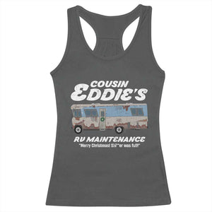 Christmas Movie Racerback Tank Top That There's An RV Christmas Vacation TS10 Dark Heather Print Your Wear