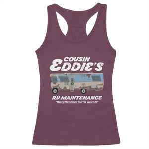 Christmas Movie Racerback Tank Top That There's An RV Christmas Vacation TS10 Maroon Print Your Wear
